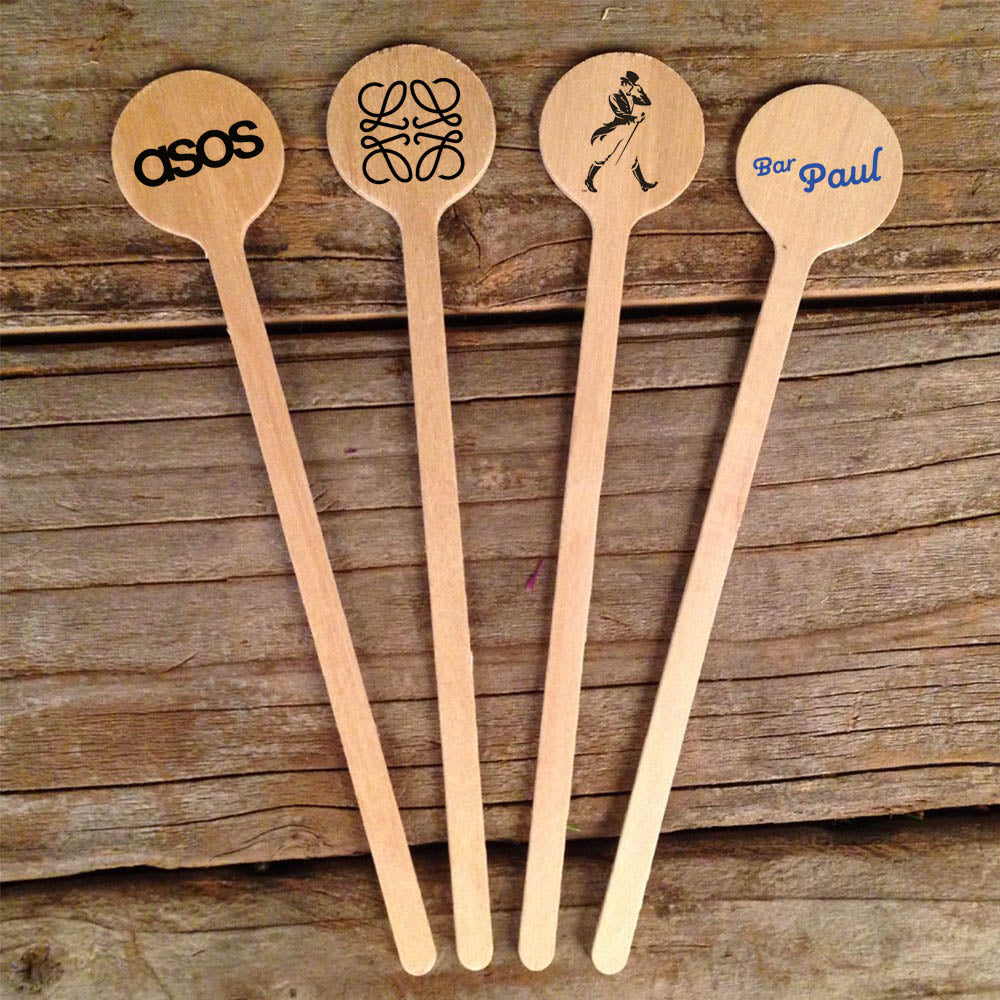 Personalised Wooden Cocktail Stirrers