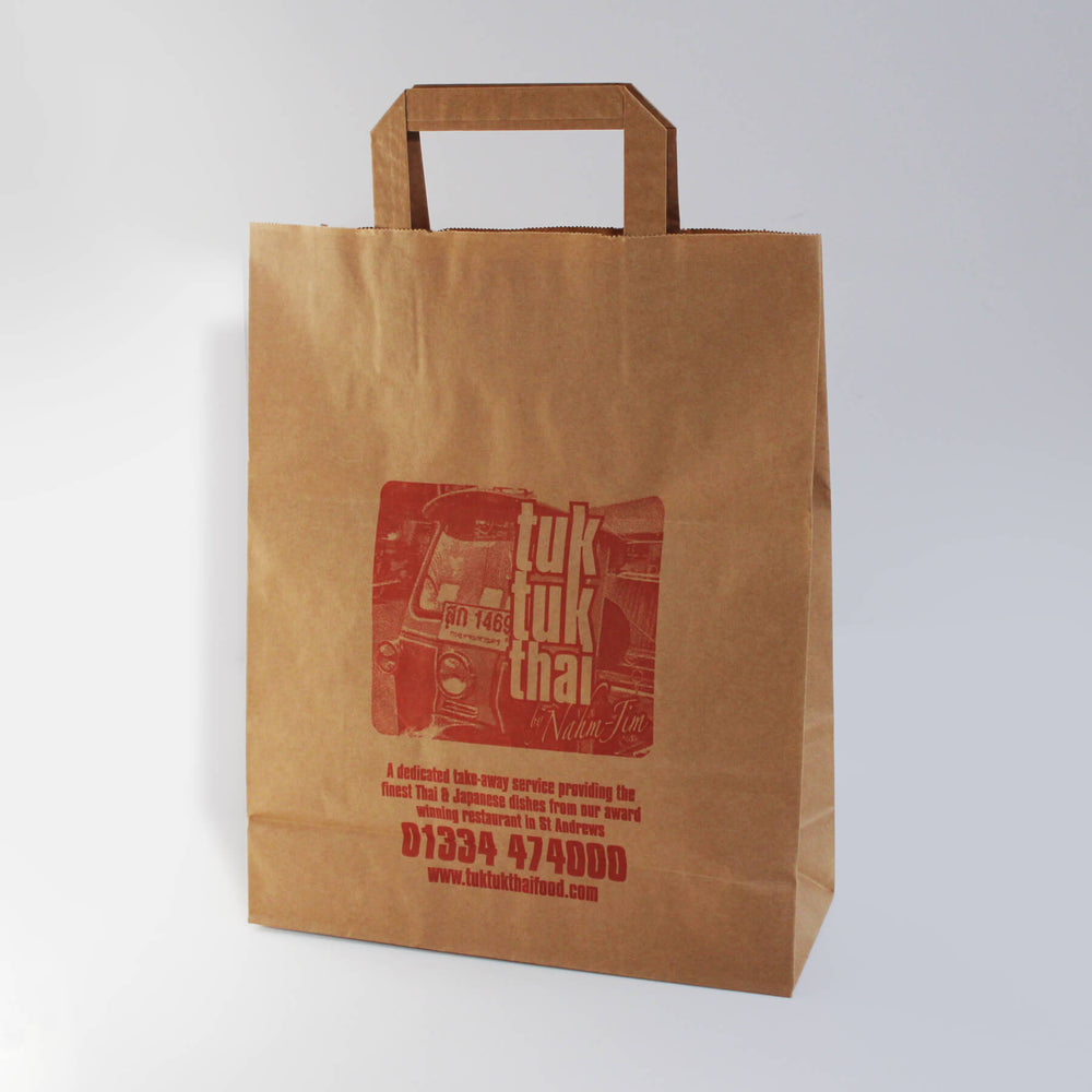 Custom Ink Printed Paper Shopping Bags Small Quantity | Okanagan Bag & Box